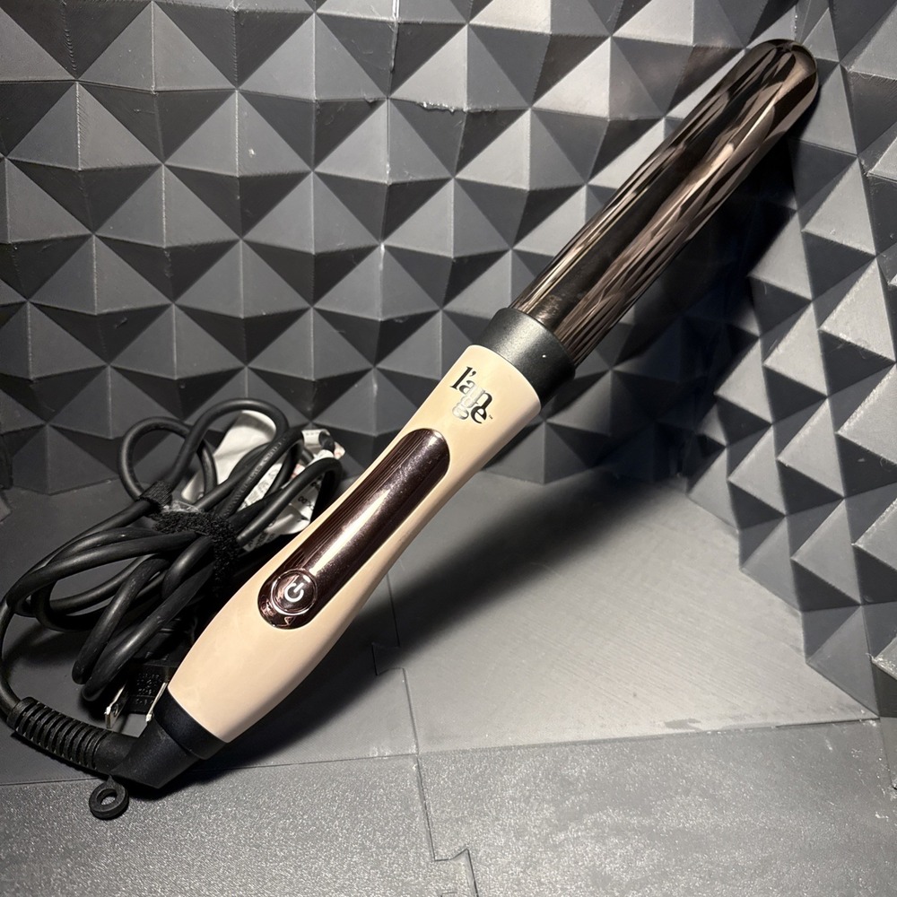 Lange Le Curl Titanium Curling Wand Model HT0266 blush pink 25mm no clip barrel